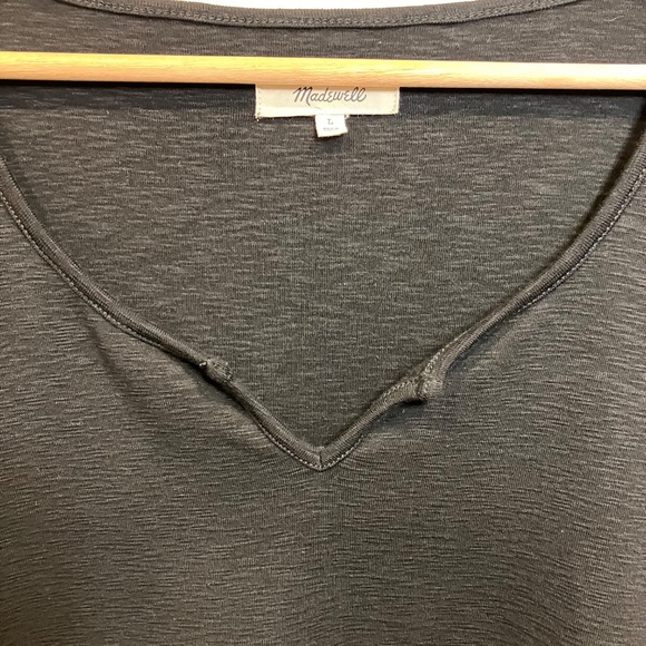 Madewell Split-Neck Long-Sleeve Tee - Picture 5 of 7